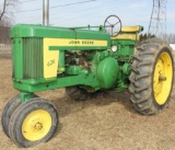 1957 JD 620 tractor, 3 pt., Serial No. 6207335