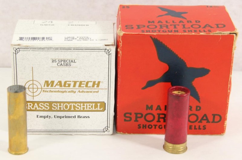 Full box 24 gauge full brass shells fired with