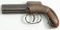 * Allen & Wheelock, four barrel pepperbox, .34 cal, s/n 469, muzzleloading pistol