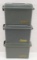 3 Cabela's plastic ammo cans (empty). Sold as 1 lot.
