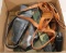 Assorted lot of leather holsters.
