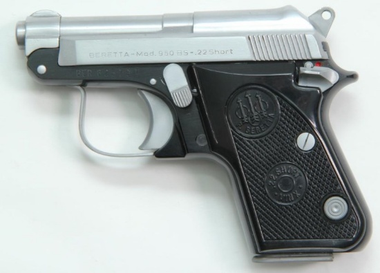 Beretta, Minx Model 950 BS, .22 short, s/n BER 62370T, pistol, brl length 2.4", semi auto