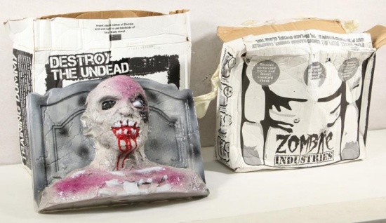 Pair of Zombie Industries dealer sample Zombie targets