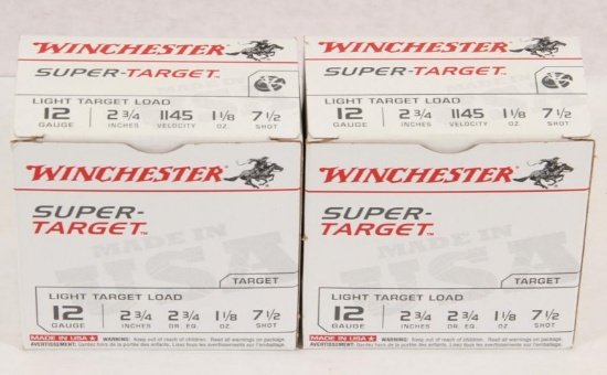 2 boxes Winchester Super-Target 12 gauge light target load 2.75" 7.5 shot.
