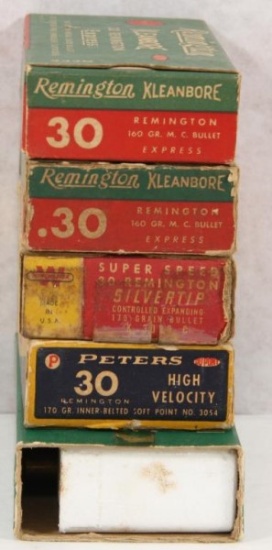 5 boxes .30 Rem fired brass cases