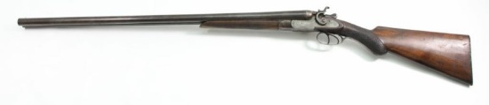 * Neumann Bros., Hammer Gun, 12 ga, s/n 8483, shotgun, brl length 29" damascus, side locks