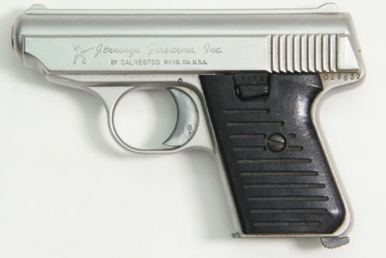 Jennings, Model 25, .25 ACP, s/n 018632, pistol, brl length 2.43", semi auto