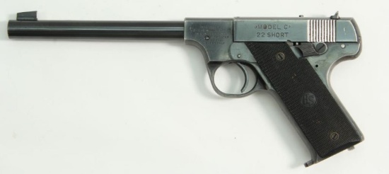 High Standard, Model C, .22 short, s/n 81850, pistol, brl length 6.75", semi auto