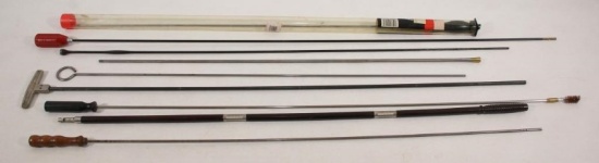 7 cleaning and ramrods, assorted manufacturers, mostly one piece