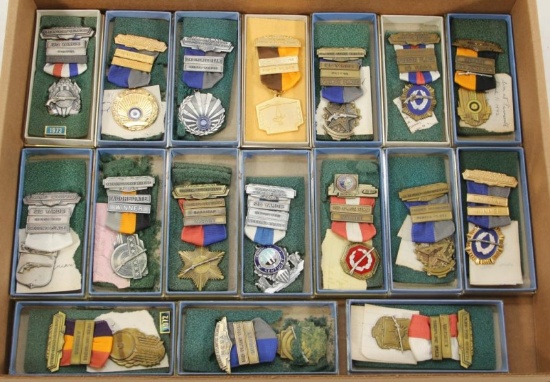17 assorted Medals from different skirmish and reenactments. Sold as one lot.