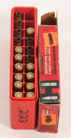 2 boxes .222 and .223 brass and primered cases. Sold as one lot. Must ship UPS Ground.