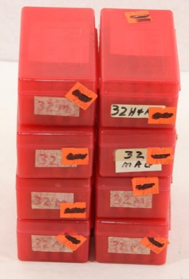 50 rounds .32 H&R mag plus 7 cases brass, missing a few. Must ship UPS Ground.