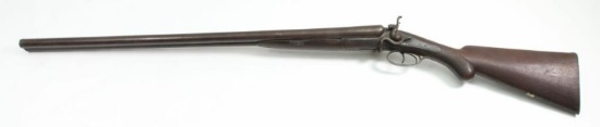 *E. James & Co., side lever, 12 ga, s/n 17246, shotgun, brl length 30", hammer break action