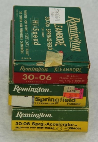 3 boxes .30-06 Sprg all marked new, mismatched manufacturers. Sold as one lot. Must ship UPS Ground.