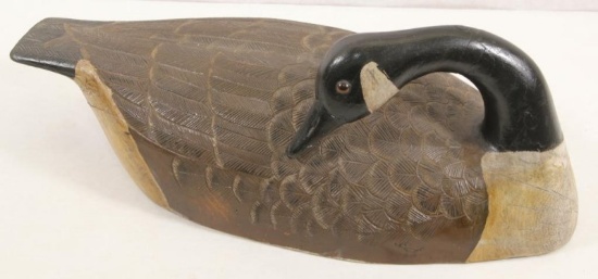 unsigned wooden goose decoy, approx 24" long