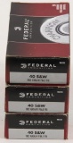 40 S&W 180 gr FMJ FN 50 round boxes Federal ammunition