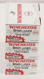 9mm Luger 115 gr FMJ 100 round box Winchester Target/Range, sold per box, 3 times the money