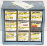 Parts bin of 10 pounds of cast bullets to include .257, .266, .280, .358, .360, .457