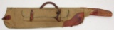 Canvas and leather take down rifle/shotgun case.