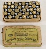 UMC 2 piece ammunition box for .44 Winchester, full. Ammunition must ship UPS Ground.