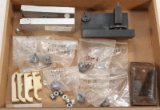 Flat lot to include 2 pistol jigs, 1 with holders for Ruger, S&W, Colt and Browning Hi Power