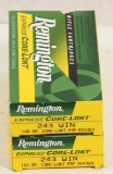 33 rounds .243 Win Remington 100 gr. Core-lokt psp. Sold as lot.