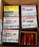 12 gauge 3.5 inch shells, 5 full boxes, 1 partial No. 2 and BB shot. Sold per box