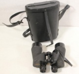 Pair of Square D Company 7x50 field glasses with case