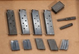 Flat lot of magazines and enbloc-clip. 1911, Winchester, M2 and other