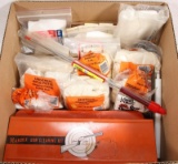 Thousands of cleaning patches, Marble & other gun cleaning kit & Pro Shot pistol rod.