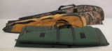 6 soft sided gun cases, assorted sizes and manufacturers