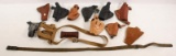 Flat lot to include approx 10 leather holsters in assorted conditions