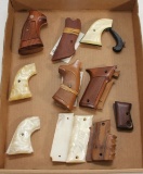 Flat lot of grip panels - original S&W, SAA, Ruger, 1911, and others.