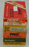 4 boxes .30-06 Sprg all marked full reload mix. Sold as one lot. Must ship UPS Ground.
