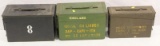 3 metal ammo cans