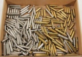 Flat lot full of mostly .300 Rem Ultra Mag and .375 H&H mag fired brass cases