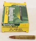 19 rounds of Remington .35 Whelen 250 grain  PSP. Must ship UPS Ground.