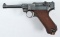 DWM, 1918 German Military Contract P O8 Luger, 9 mm, pistol, brl length 4