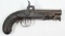 Unknown Manufacturer, Philadelphia styled Derringer, .590 Bore, Muzzleloading pistol