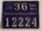Pennsylvania 1928 metal hunting license