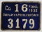 Pennsylvania 1932 metal hunting license