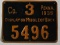Pennsylvania 1935 metal hunting license