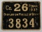 Pennsylvania 1937 metal hunting license