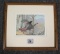 1981 PA Wild Turkey stamp print framed with stamp signed, 1301/1500,