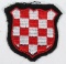 SS Croatia sleeve shield patch