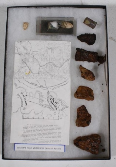 Civil War relics from 1864 Wilderness Cavalry with Custer