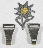 German Edelweiss hat device with SA SS NSKK