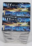 (10) boxes Eley 17Mach2 with Hornady V-max bullets, 50 round boxes, sold by the box,