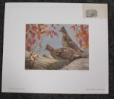 1984 Pennsylvania Conservation stamp print by James Foote, signed, 761/1300 with stamp,