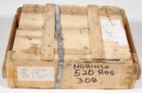 sealed wooden case of 520 rounds Norinco 7.62x51mm